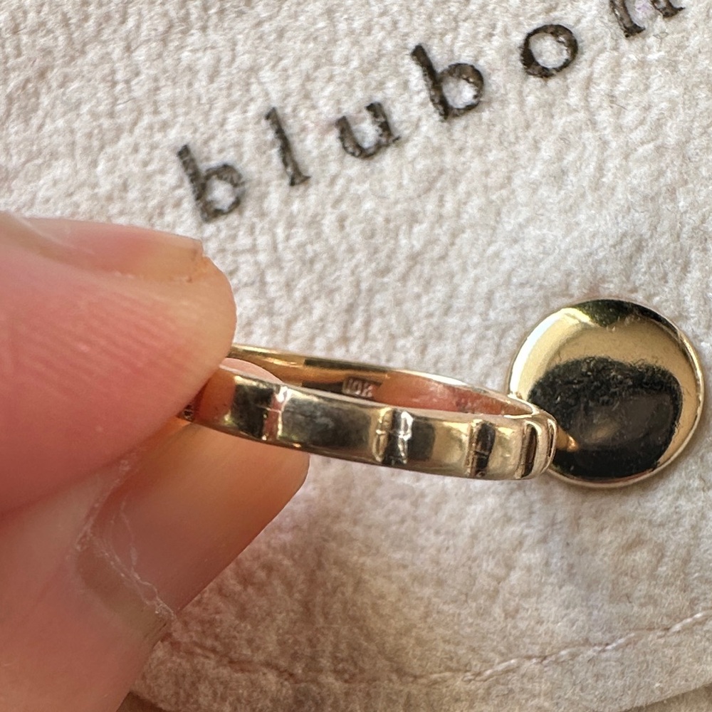 bluboho 10K Solid Gold Women's Ring - Picture 5 of 7